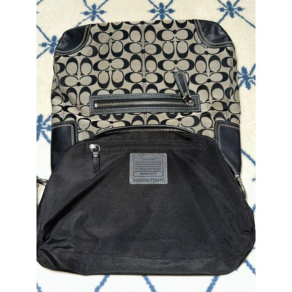 Coach Y2K Hampton Turnlock Signature Hobo Jacquard Shoulder Bag 